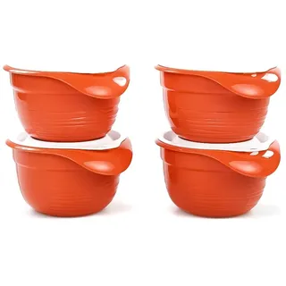 TUPPERWARE Combiplus Rührschüssel Schüssel klein 650 ml (4) terraotta mit Deckel 31561