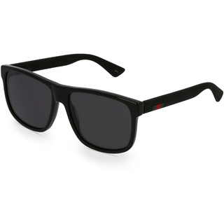 Gucci GG0010S Herren-Sonnenbrille Vollrand Eckig Kunststoff-Gestell, schwarz