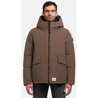 khujo Winterjacke Gero-YM Warme Herren Outdoorjacke mit Kapuze grau S (48)