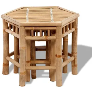 vidaXL Gartenhocker 55,3 x 45,3 x 44,8 cm braun 3 St.