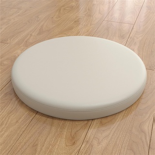 FANSU Sitzkissen Rund Memory Foam, Wasserdicht Waschbare Memory Schaum Stuhlkissen für Zuhause, Küche, Esszimmer, Garten, Büro Innen/Outdoor Sitzpolster (Durchmesser 30cm,Beige)