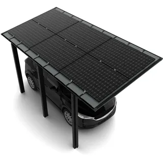 Ximax Solar-Carport Linea Typ 110 5,56 x 3,04 m Schwarz