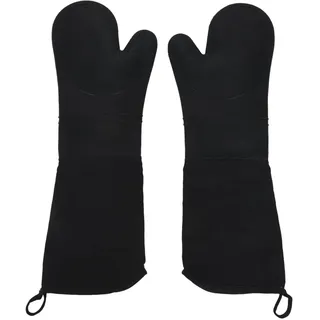 HUWOYG Ofenhandschuhe Professionelle Silikon-Ofenhandschuhe, Backhandschuhe, Ellenbogenlänge, hitzebeständige Handschuhe Für Küche,Grill BBQ