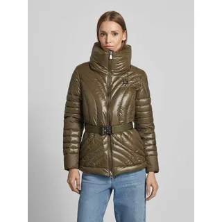 Steppjacke mit Stehkragen, Khaki, XS