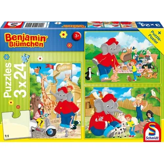 Schmidt Spiele Im Zoo. Puzzle 3 x 24 Teile