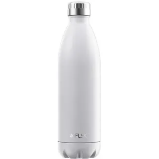 FLSK Edelstahl Trinkflasche white 1 l