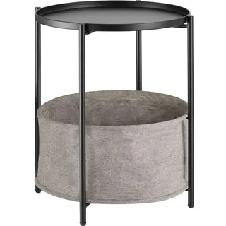 Tectake Beistelltisch Canterbury 45,5x45,5x53cm Schwarz