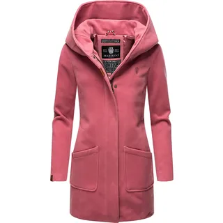 Wintermantel MARIKOO "Maikoo" Gr. S (36), rosa (altrosa) Damen Mäntel Wintermäntel hochwertiger Mantel mit großer Kapuze