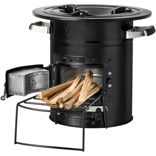 Bbq-toro Raketenofen Rakete 2, Schwarz, Rocket Stove Für Dutch Oven Und Vieles Mehr, Outdoorofen