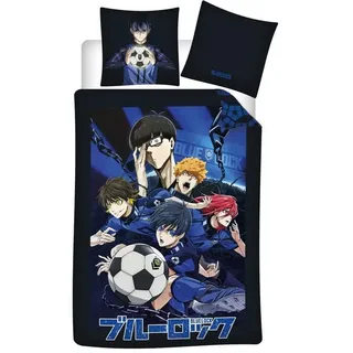 Aymax sprl Bettwäsche Blue Lock Anime Mikrofaser Bettwäsche 2tlg Set, 2 teilig, 135/140x200 cm Kissenbezug 63x63 cm bunt