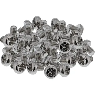 InLine Schraubenset M.2 SSD M2x3mm, vernickelter Stahl, ideal für Mainboard und Adapterkarten, 50er Pack, 77783A