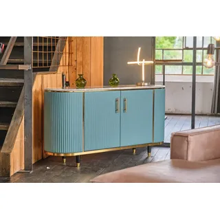 KAWOLA Maria Marmorplatte Kunstleder hellblau