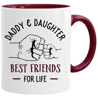 Tasse zum Vatertag | Daddy & Daughter | Kaffeetasse für Frühstück/Geburtstagsgeschenke für Papa/Onkel/Mama