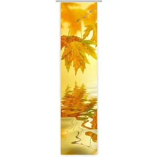 gardinen-for-life Schiebegardine Goldener Herbst, Schiebevorhang mit Druck-Motiv, Store 60 cm x 245 cm