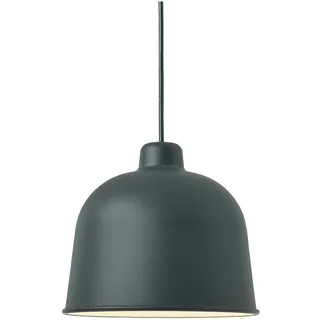 Muuto Grain LED Pendelleuchte, dunkelgrün