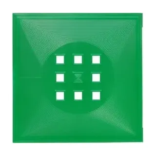 DEKAFORM Designer Regaltür als Facheinsatz ca. 33,6cm x 33,6cm * Grün (transparent)