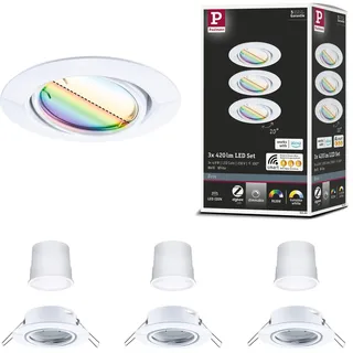 Paulmann LED Einbauleuchte Base Coin Basisset Smart Home Zigbee RGBW