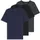 Classic Kurzarm-T-Shirt 3 Einheiten Open Blue S