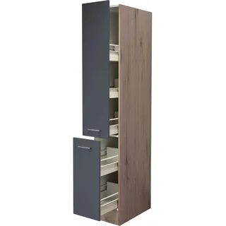 Flex-Well Apothekerschrank Tiago 30 x 57 x 200 cm Basaltgrau