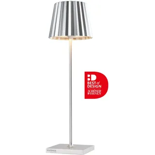 SOMPEX Akku-Tischleuchte Troll 2.0 Aluminium, Metall, Stahl 38,0 cm inkl. LED silber