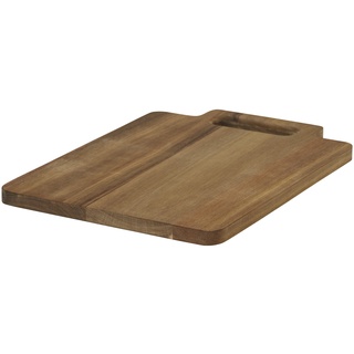 KHG  Tablett eckig, groß  Tabletts aus Akazienholz , holzfarben , Holz , Maße (cm): B: 24,5 H: 1,5
