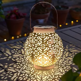 ACAREY Solarlaterne Für Außen Orientalische Laterne Solarlampen Für Außen Garten, IP65 Wasserdicht Solarleuchten, Hängend Solar Gartenleuchten Für Draußen, Garten, Balkon, Outdoor, Terrassen (A)
