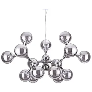 Ideal Lux Nodi 15-flg. Ø 105 cm Chrom / Transparentglas