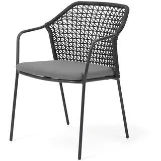barths Burano Gartenstuhl 58,5 x 60 x 83,5 cm grau 4 St.