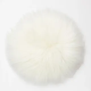 Provellus Sitzkissen, Weiß, Fell, 40x40 cm, Wohntextilien, Kissen, Sitzkissen