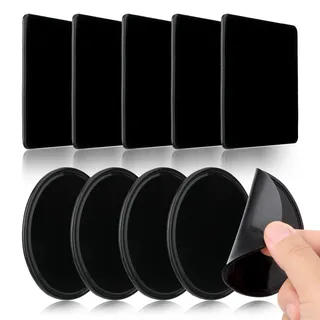 NVGVUP 10 Stück Anti Rutsch Pad Auto, 2 Formen Nano Gel Pad | Multifunktion Gel Pads für Armaturenbrett und Handy, Waschbar, Wiederverwendbar und Doppelseitig klebend