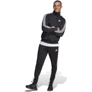 Adidas Trainingsanzug Herren - 3S schwarz, EINHEITSFARBE, L