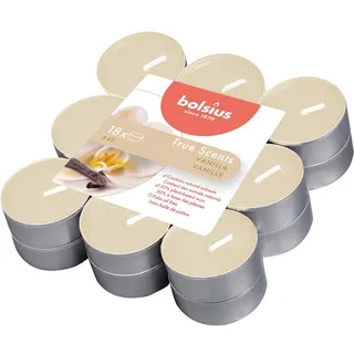 Bolsius Duftteelichter True Scents 18er-Pack Vanille