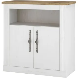 Kommode OTTO HOME "WESTMINSTER", weiß (pinie weiß, wotan eiche), B:92cm H:95cm T:45cm, Sideboards, Kommode, im romantischen Landhausstil