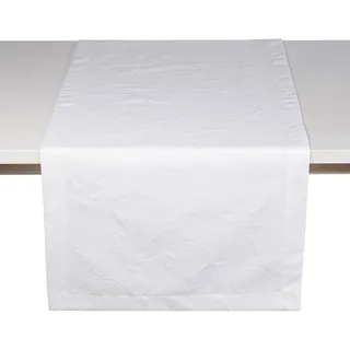 Pichler Tischwäsche Scala Tischläufer 50x150 cm | weiss - weiß