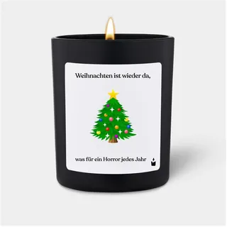 Chatty Candles, Duftkerzen, Duftkerze Flowery Weihnachten ist wieder da, was für ein Horror jedes Jahr