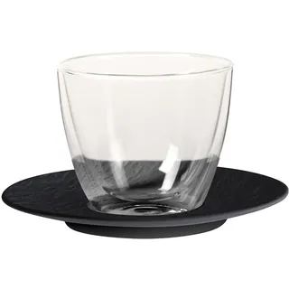 Villeroy & Boch Manufacture Rock Café au Lait-Set schwarz 2-tlg.