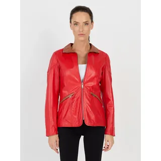 JCC Lederjacke 3102224 in lava red | Gr.: 38,
