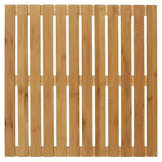 Wenko Baderost Indoor & Outdoor Bambus Braun 50 x 50 cm