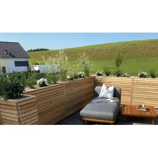 Holz Hochpflanzkasten XL aus Lärche, Hochbeet inkl. Pflanzfolie in 6 Längen lieferbar