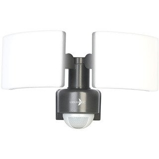 Lunartec Wandlampe: Duo-LED-Außenwandstrahler mit Bewegungssensor, 3.200 lm, 40 W, IP65 (Aussenstrahler mit Bewegungsmelder)