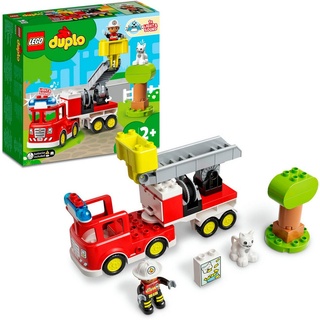 LEGO® Konstruktionsspielsteine Feuerwehrauto (10969), LEGO® DUPLO, (21 St), mit Sirene und Licht; Made in Europe bunt