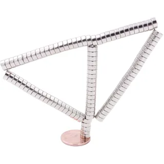 Brudazon | 40 Mini Scheiben-Magnete 7x3mm | N52 stärkste Stufe - Neodym-Magnete ultrastark | Power-Magnet für Modellbau, Foto, Whiteboard, Pinnwand, Kühlschrank, Basteln | Magnetscheibe extra stark