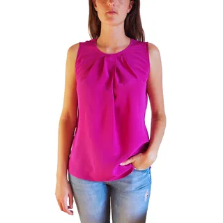 Posh Gear Damen Seidenbluse Gileseta Bluse aus 100% Seide, lila, Größe XXL - XXL