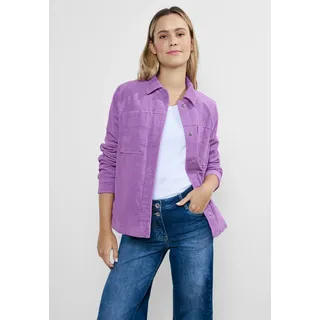 Jackenblazer CECIL Gr. XL (44), lila (sporty lilac) Damen Blazer mit aufgesetzten Brusttaschen
