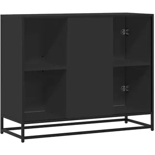 vidaXL Sideboard 92 x 76 x 35 cm Schwarz