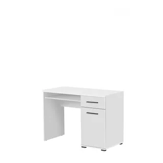 Schreibtisch INOSIGN "Tales" Tische Gr. B/H/T: 108 cm x 76,6 cm x 50,2 cm, weiß (opaque weiß) Schreibtische platzsparend mit Stauraum, ideal für das Home Office