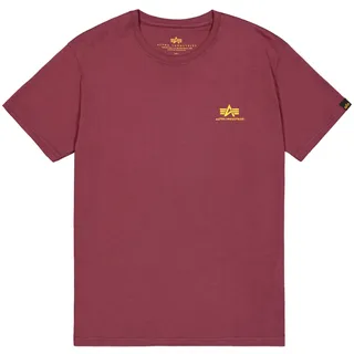 Alpha Industries Basic Small Logo Kurzarm-T-Shirt Burgundy S