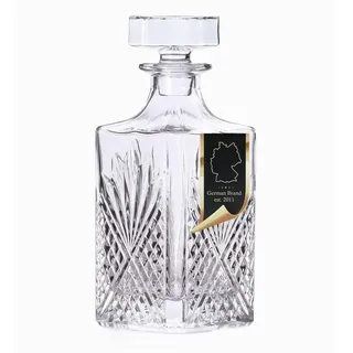 Intirilife Whiskey Karaffe - Füllmenge 800 ml - Decanter für Rum, Vodka, Scotch und vieles mehr