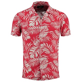 Key Largo Hawaiihemd Herren Hawaii Freizeit Hemd Havanna MSH00009 Regular Kurzarm Kentkragen Gemustert L