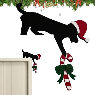 Qfdiwr Türrahmen Deko - Christmas Door Tooper, Türrahmen Deko Weihnachten, Türdeko Weihnachten, Weihnachtsdeko Türrahmen,Türrahmen Deko Weihnachten,Creative Türecke Dekoration